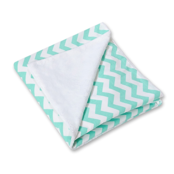 Couverture Double Face pour Siège Auto Menthe