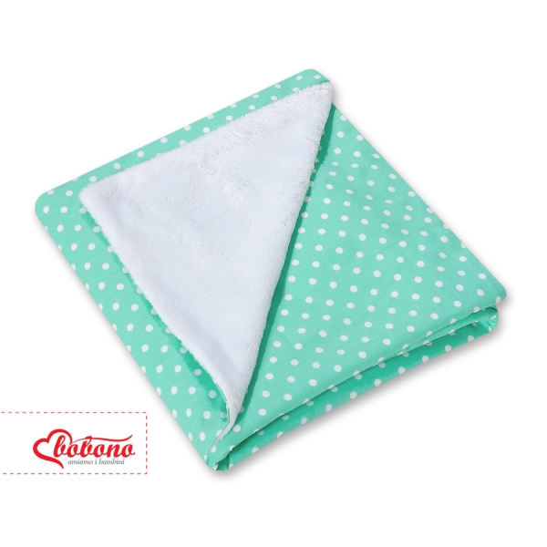 Couverture Double Face pour Siège Auto Menthe à Pois