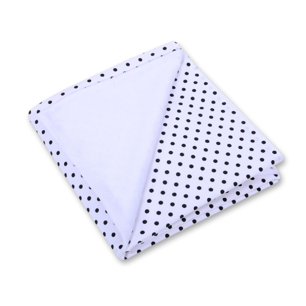 Couverture Double Face pour Siège Auto Noir à Pois