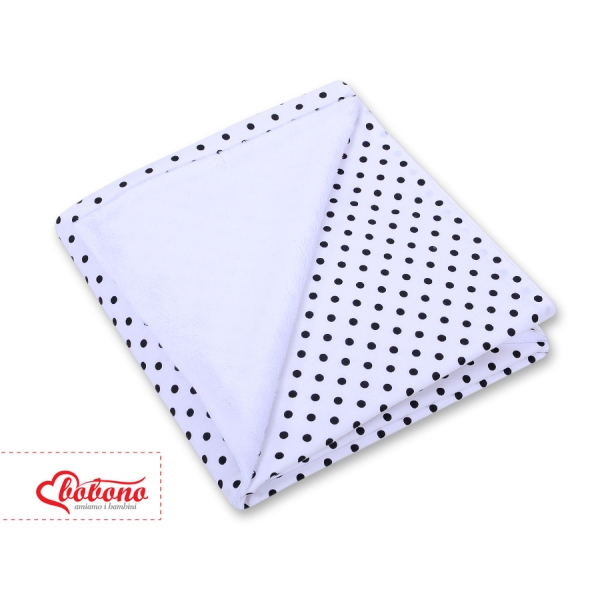 Couverture Double Face pour Siège Auto Noir à Pois