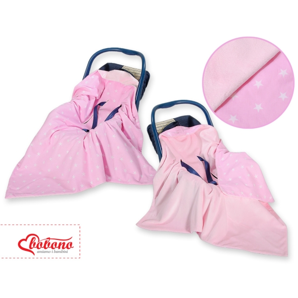 Couverture Double Face pour Siège Auto Rose