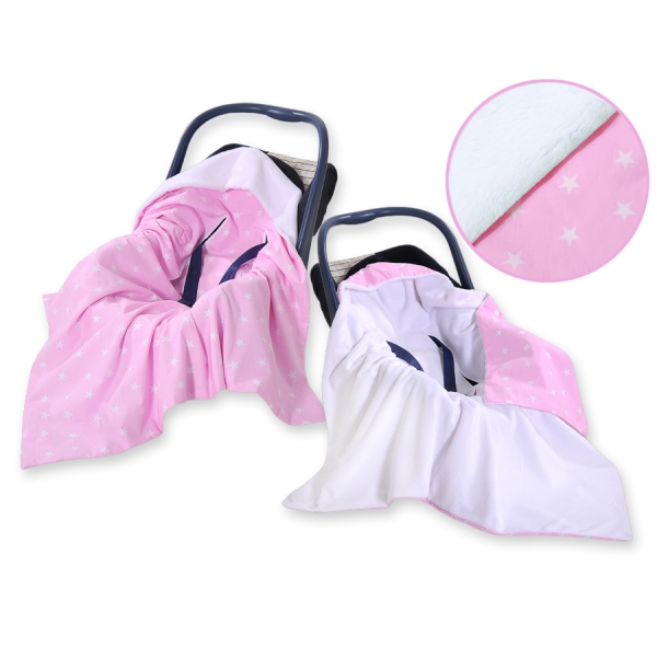 Couverture Double Face pour Siège Auto Rose