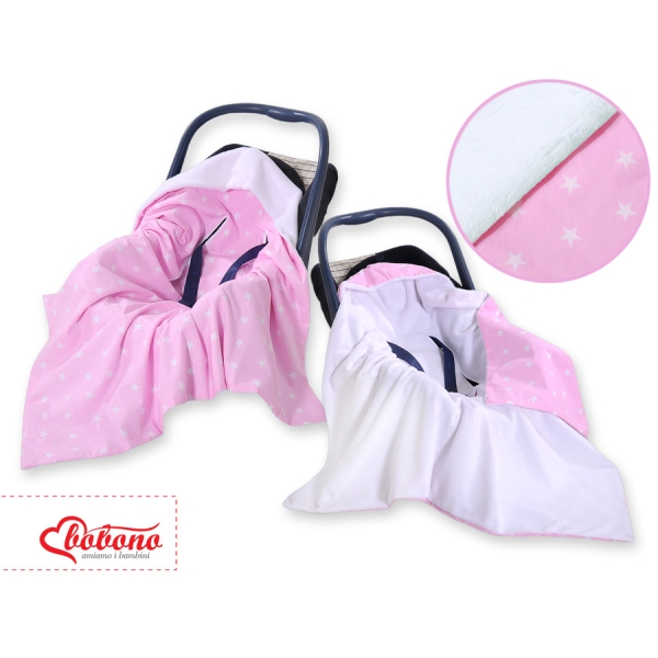 Couverture Double Face pour Siège Auto Rose