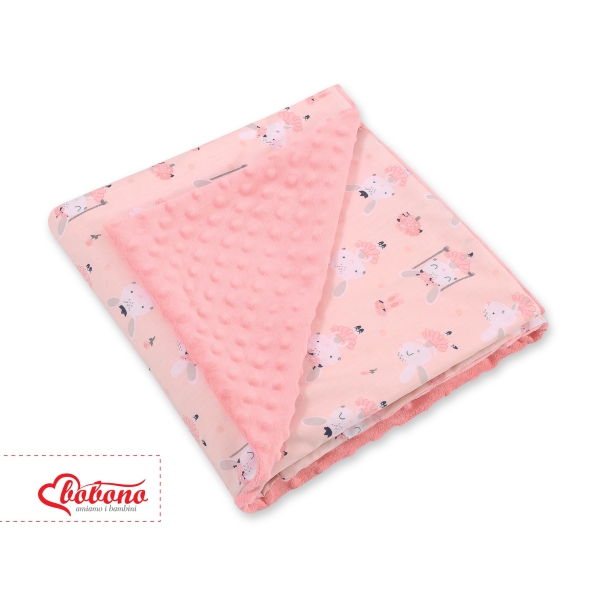 Couverture Double Face pour Siège Auto Rose Ballerines Rose Poudré