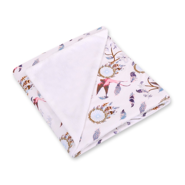 Couverture Double Face pour Siège Auto Rose Hirondelle