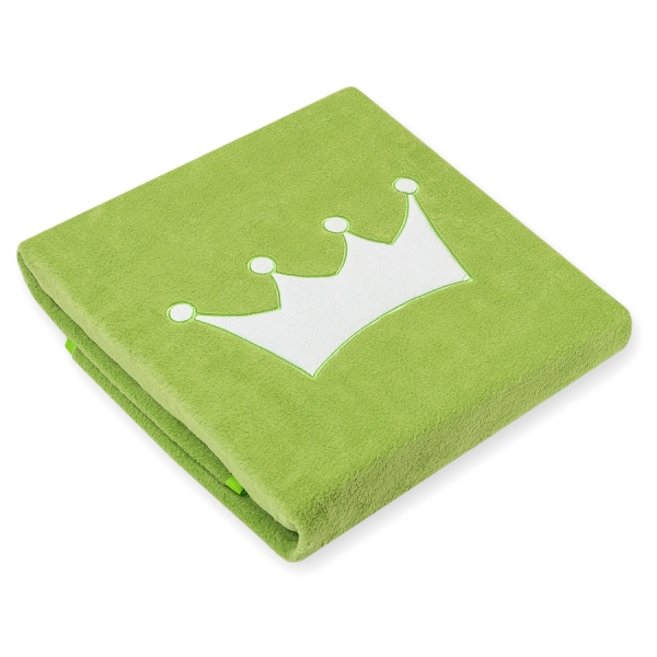 Couverture Polaire pour Bébé avec Broderies  Vert Prince / Princess