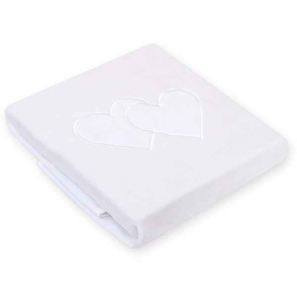 Couverture pour Bébé en Molleton Polaire Blanc Cœurs