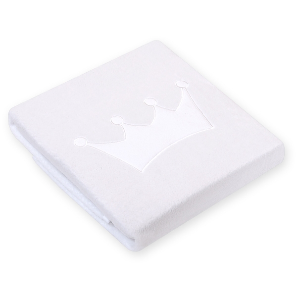 Couverture pour Bébé en Molleton Polaire Blanc Prince / Princess