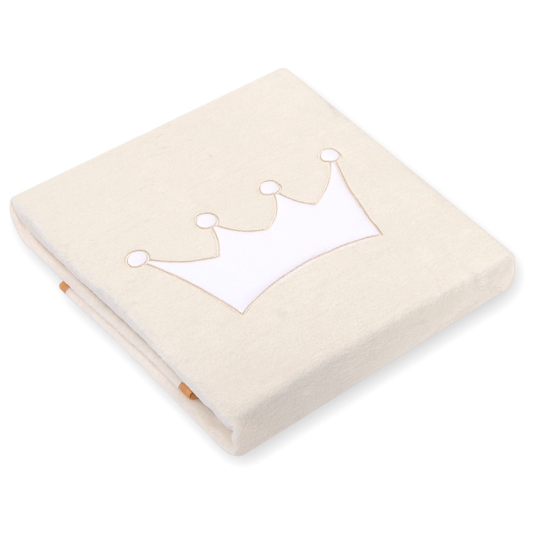 Couverture pour Bébé en Molleton Polaire Crème Prince / Princess