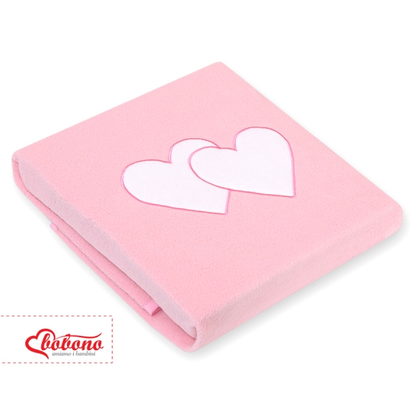 Couverture pour Bébé en Molleton Polaire Rose Cœurs