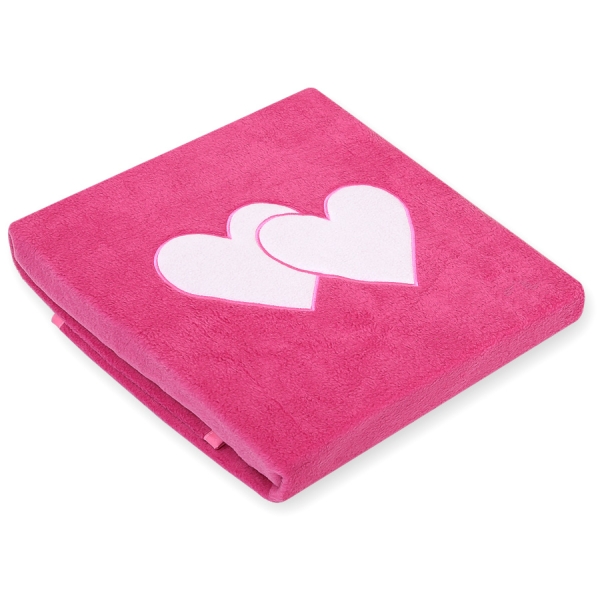 Couverture pour Bébé en Molleton Polaire Rose Cœurs