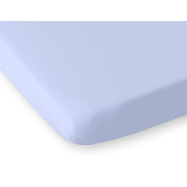 Drap en Coton pour Lit de Bébé 120x60 cm Bleu