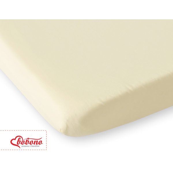 Drap en Coton pour Lit de Bébé 120x60 cm Crème