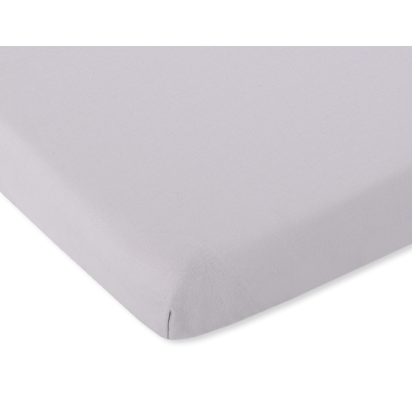 Drap en Coton pour Lit de Bébé 120x60 cm Gris