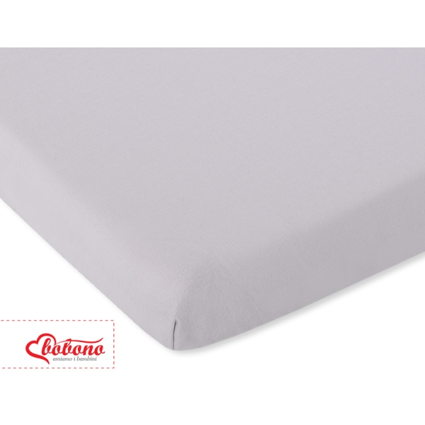 Drap en Coton pour Lit de Bébé 120x60 cm Gris