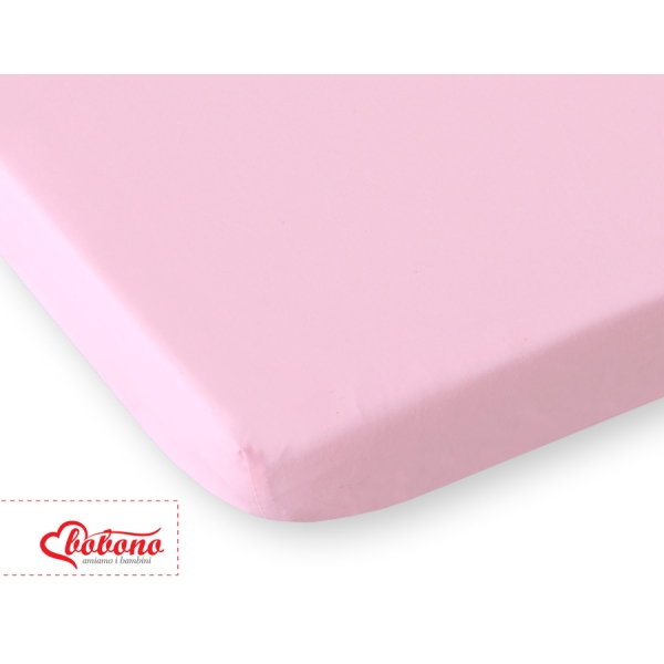 Drap en Coton pour Lit de Bébé 120x60 cm Rose