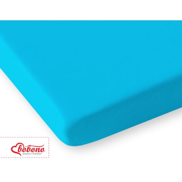 Drap en Coton pour Lit de Bébé 120x60 cm Turquoise
