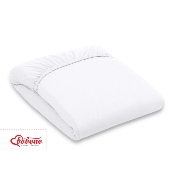 Drap en Jersey 80x200cm Blanc