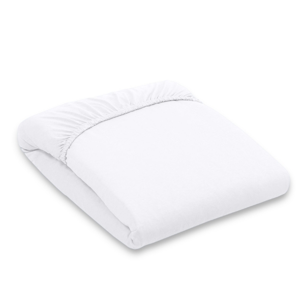 Drap en Jersey 80x200cm Blanc