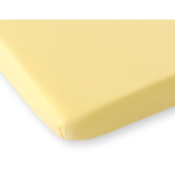 Drap en Jersey pour Lit de Bébé 120x60 cm  Jaune
