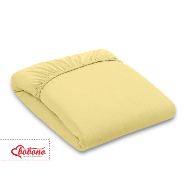 Drap en Jersey pour Lit de Bébé 70x140 cm  Jaune