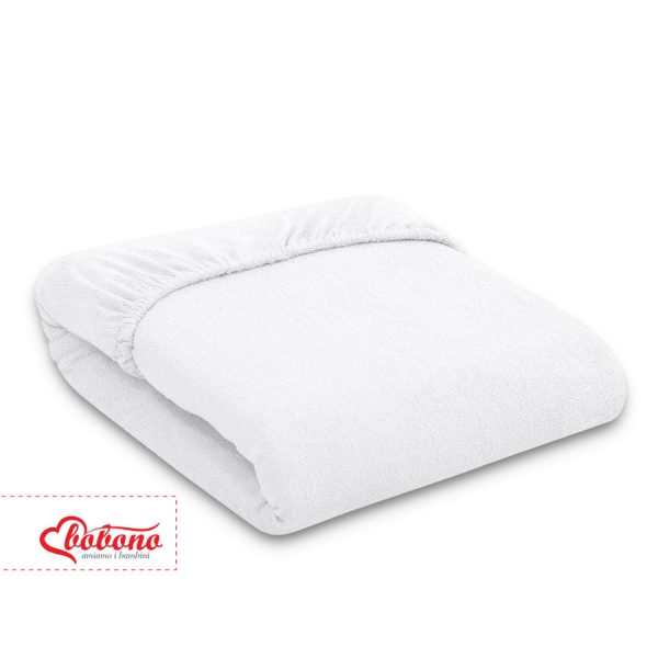 Drap en Tissu éponge pour Lit Bébé 120x60 cm  Blanc