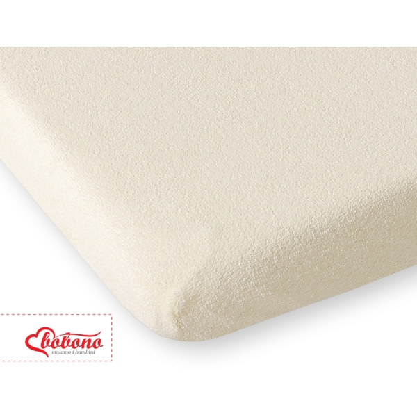 Drap en Tissu éponge pour Lit Bébé 120x60 cm  Crème