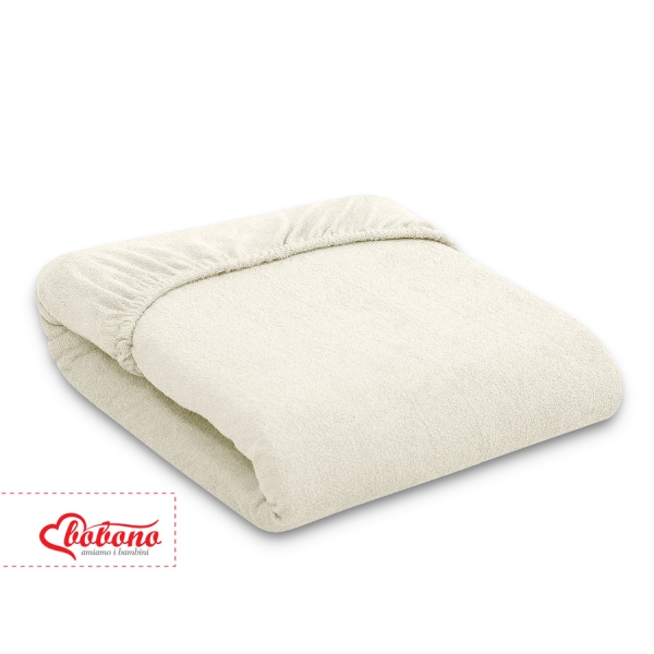 Drap en Tissu éponge pour Lit Bébé 120x60 cm  Crème