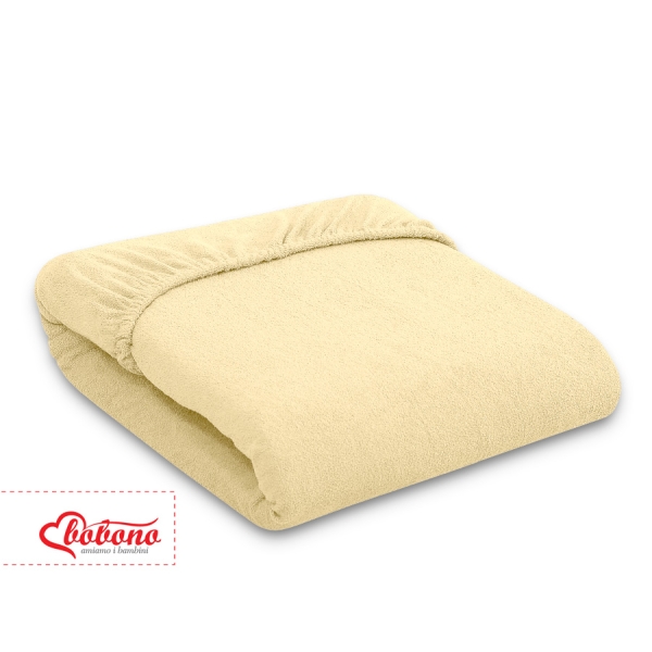 Drap en Tissu éponge pour Lit Bébé 140x70 cm Jaune