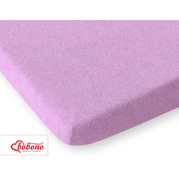 Drap en Tissu éponge pour Lit Bébé 140x70 cm Lila