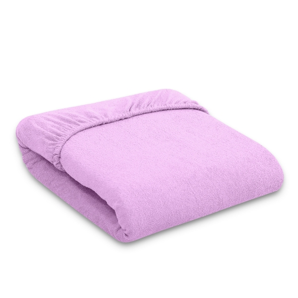 Drap en Tissu éponge pour Lit Bébé 140x70 cm Lila