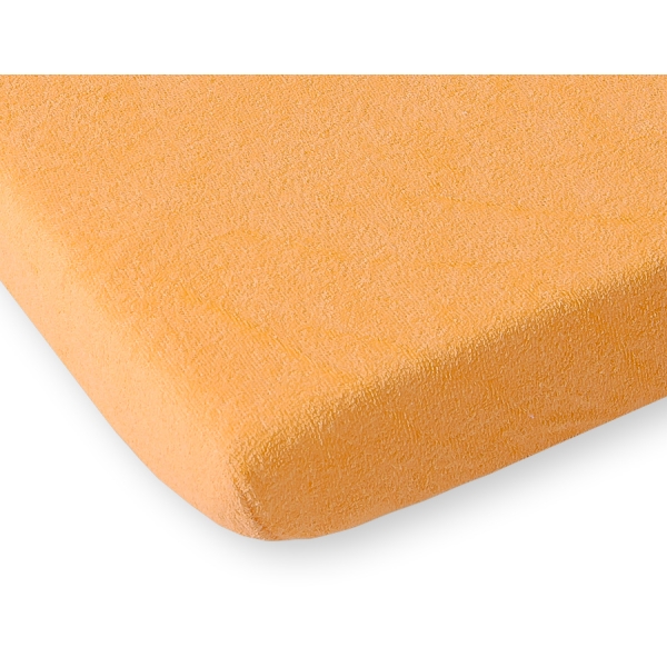 Drap en Tissu éponge pour Lit Bébé 140x70 cm Orange