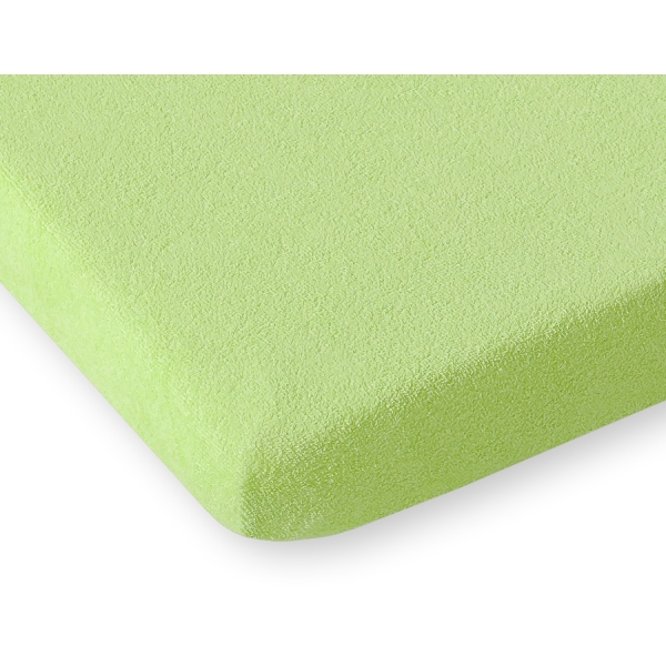 Drap Housse en éponge pour Lit Bébé 140x70 cm Vert