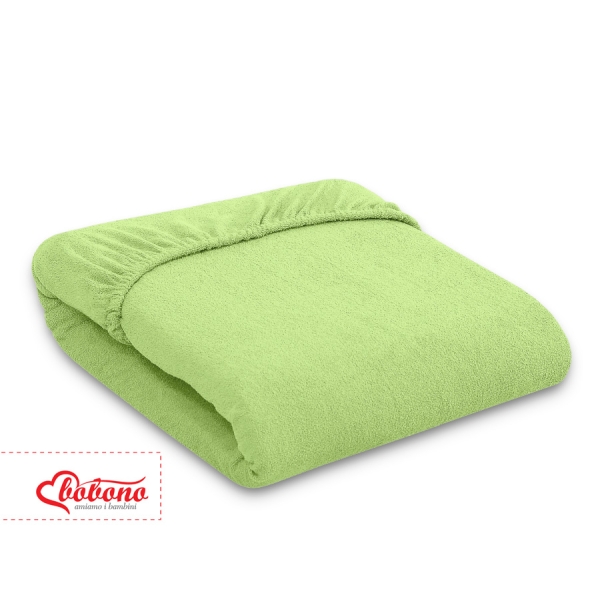 Drap Housse en éponge pour Lit Bébé 140x70 cm Vert