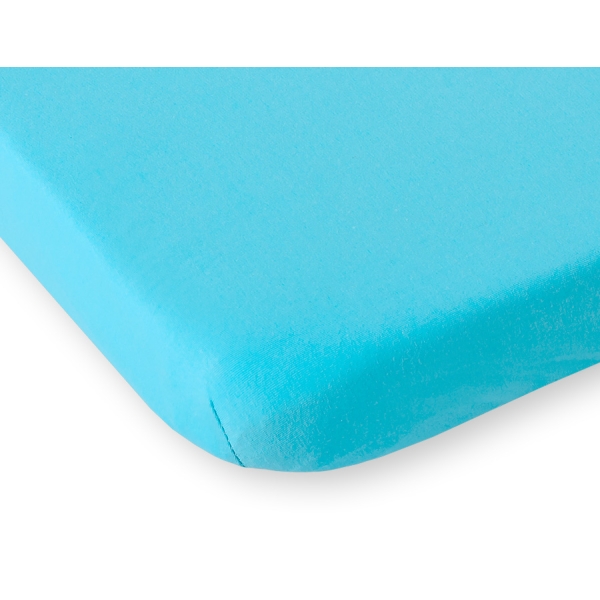 Drap Housse Jersey pour Lit Bébé 120 X 60 cm  Turquoise