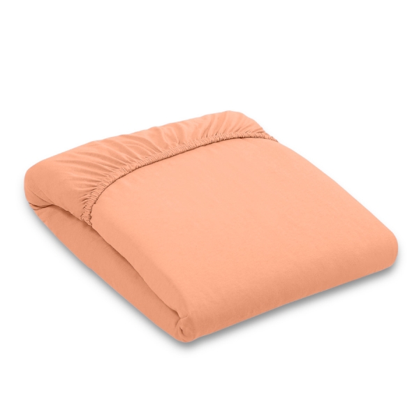 Drap Housse Jersey pour Lit Bébé 140 X 70 cm  Orange