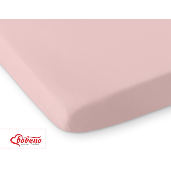 Drap-housse pour Berceau en Coton 140x70 cm Blanc Rose Poussiéreux
