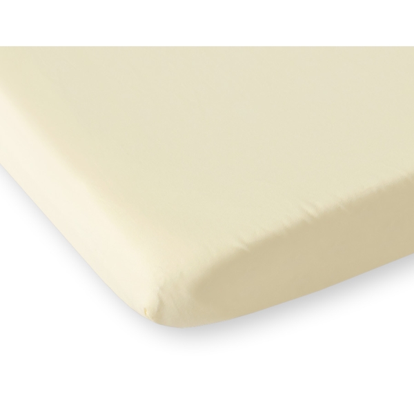 Drap-housse pour Berceau en Coton 140x70 cm Crème