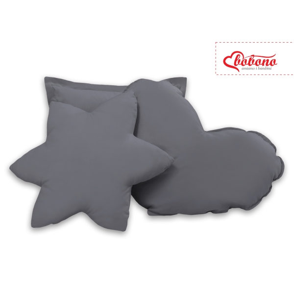 Ensemble de Coussin 3 pcs Anthracite