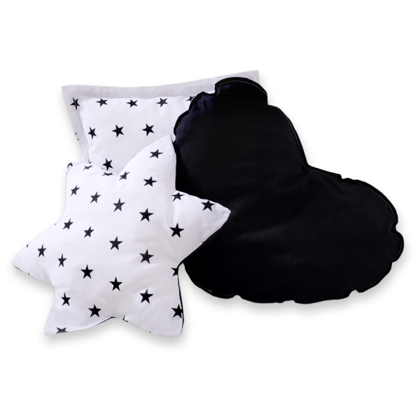 Ensemble de Coussin 3 pcs pour Tipi Noir