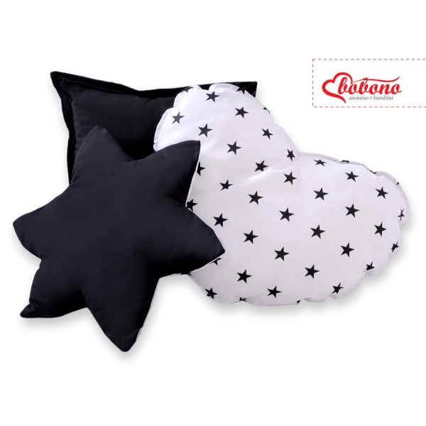 Ensemble de Coussin 3 pcs pour Tipi Noir
