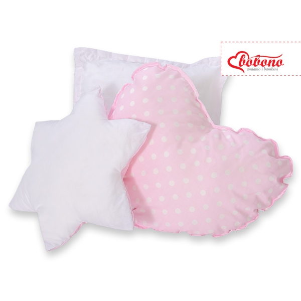 Ensemble de Coussin 3 pcs pour Tipi Rose à Pois