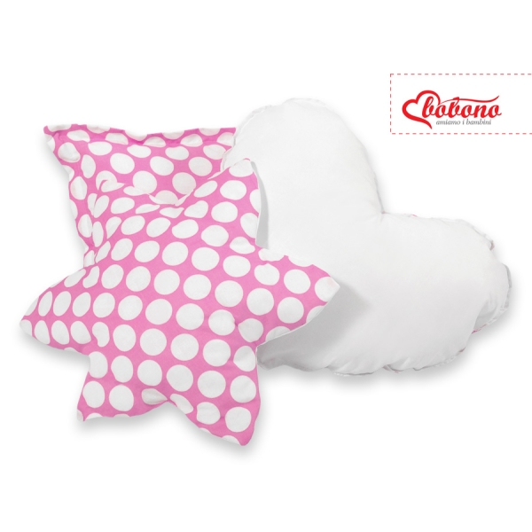 Ensemble de Coussin 3 pcs pour Tipi Rose à Pois