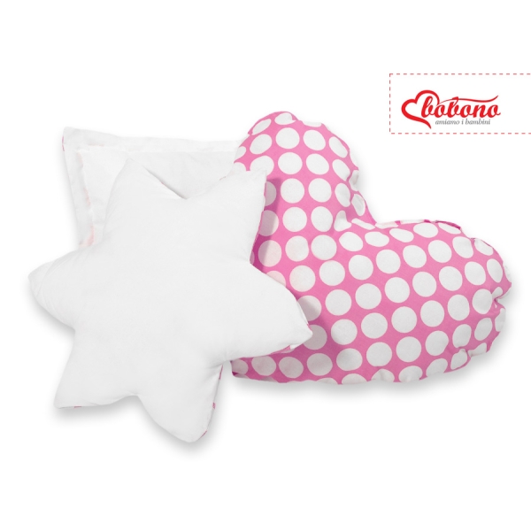 Ensemble de Coussin 3 pcs pour Tipi Rose à Pois