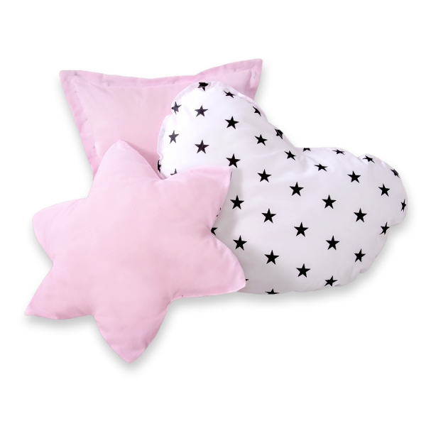 Ensemble de Coussin 3 pcs Rose