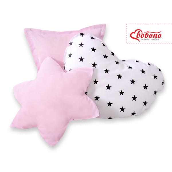 Ensemble de Coussin 3 pcs Rose