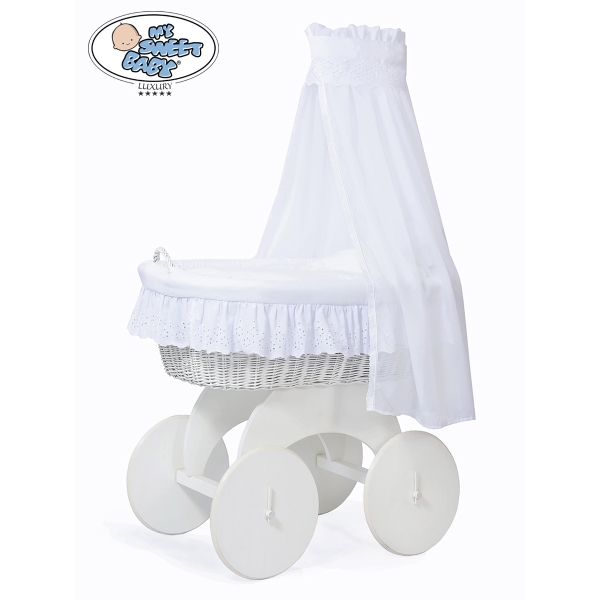 Blanc Ensemble de Couvertures 4 pcs pour Berceau avec Ciel Sophia