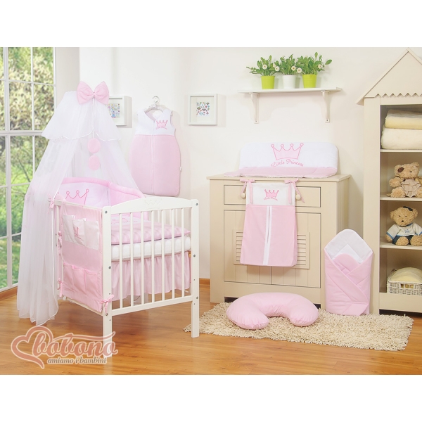 Ensemble de Linge de Lit 5 pcs avec Moustiquaire Rose Prince / Princess