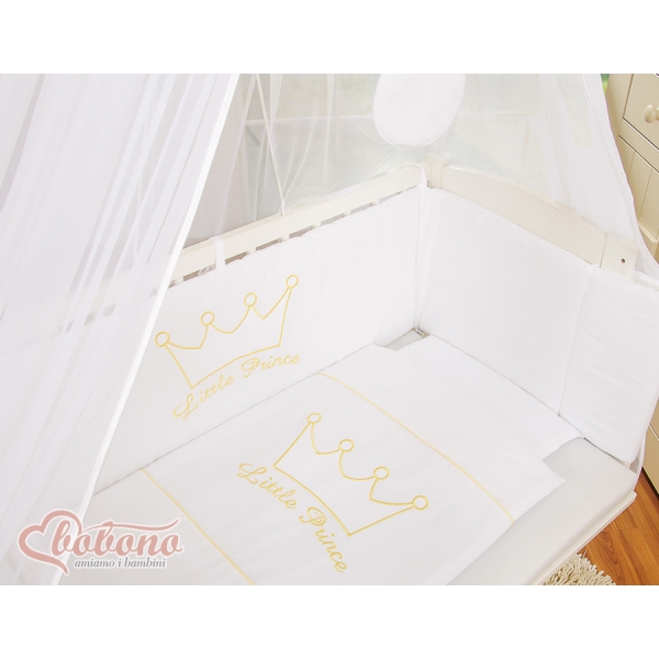 Ensemble de Linge de Lit 6 pcs pour Lit de Cododo Blanc Prince / Princess