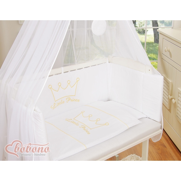 Ensemble de Linge de Lit 6 pcs pour Lit de Cododo Blanc Prince / Princess